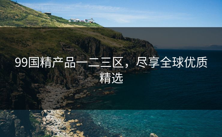 99国精产品一二三区，尽享全球优质精选